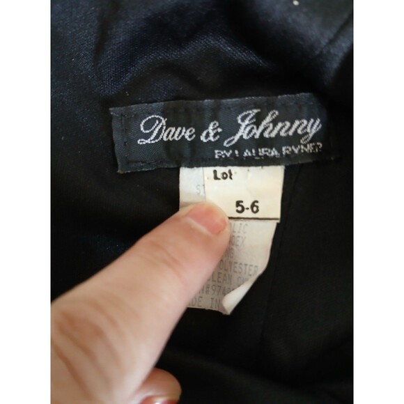 VTG 90s Dave & Johnny Maxi Dress Glitter   Rhinestone Straps 5/6 Formal Evening - Picture 15 of 16